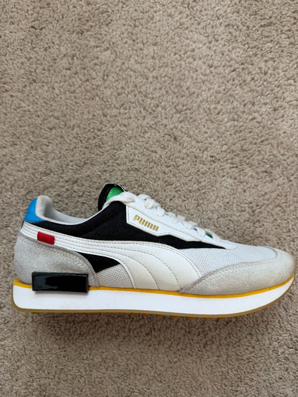 Puma Future Rider International Game Mens Size 9 White Multi Shoes 373384-01